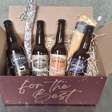 Kerstpakket 4 flesjes Ambrassbier